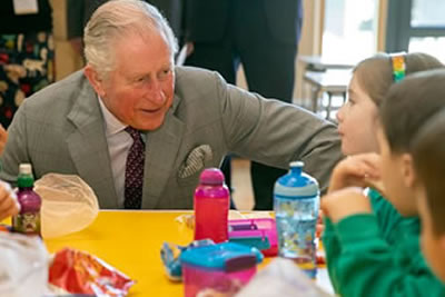 Royal Visitor to Bletchingdon School